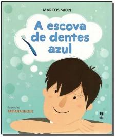 A escova de dentes azul